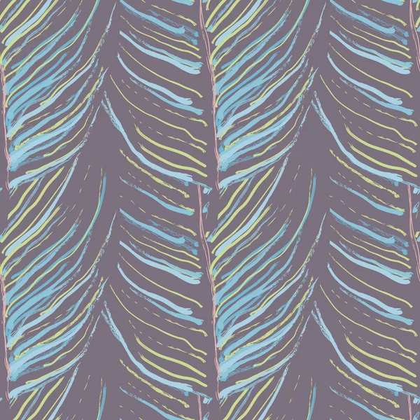 Hoja Tropical. Motivo moderno. Jungle Print. Follaje — Vector de stock