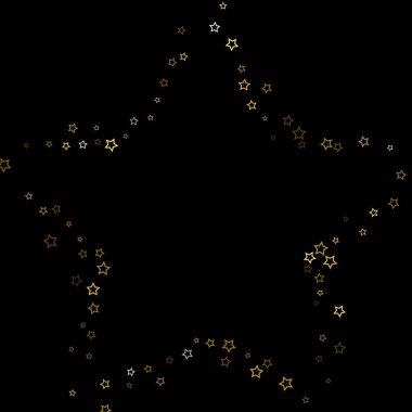 Altın parıltısı konfetisi parlıyor