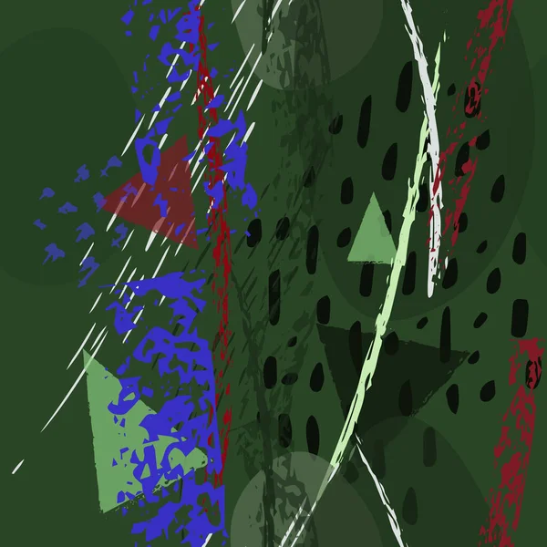 Collage Samtida texturer. Konstnärlig modern — Stock vektor