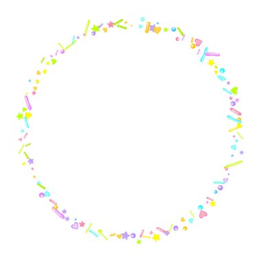 Pırıl pırıl. Kek, tatlı, fırın konfetisi.