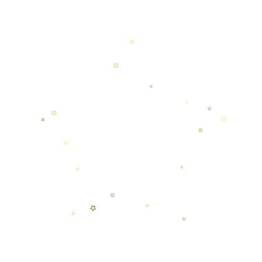 Altın parıltısı konfetisi parlıyor