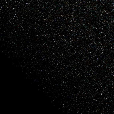 Altın, Mavi yıldızlar, çıkıntı, parlak konfeti. 