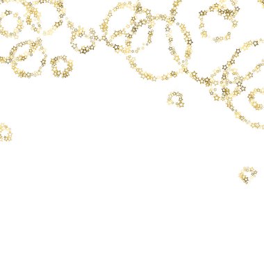 Parlayan Yıldızlar. Lüks Konfeti Küçük Altın Noel