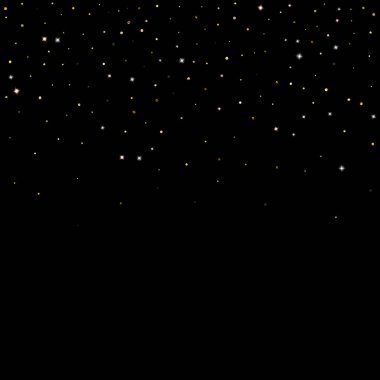 Altın Parıldayan Yıldızlar. Lüks Parlak Konfeti.