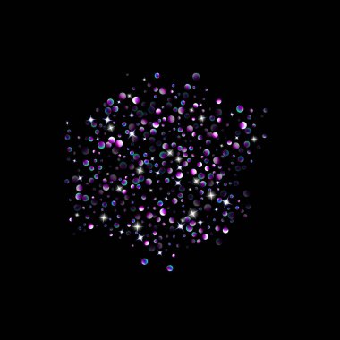 Mor parıltılı yıldız konfetisi küçük kıvılcım menekşesi