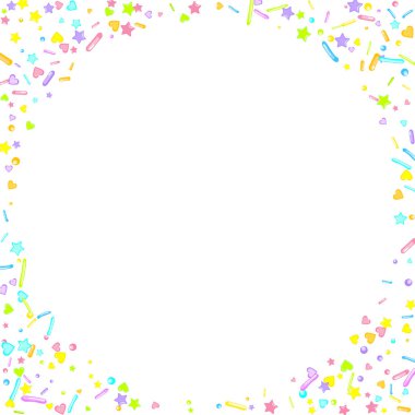 Pırıl pırıl. Kek, tatlı, fırın konfetisi.