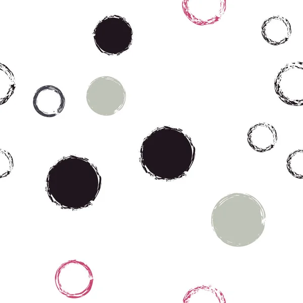 Cercle de brosse noir — Image vectorielle