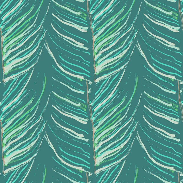 Hoja Tropical. Motivo moderno. Jungle Print. Follaje — Archivo Imágenes Vectoriales