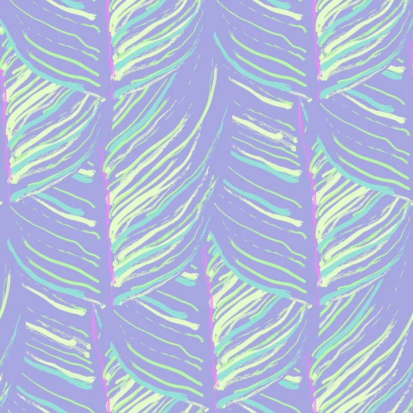 Hoja Tropical. Motivo moderno. Jungle Print. Follaje — Vector de stock