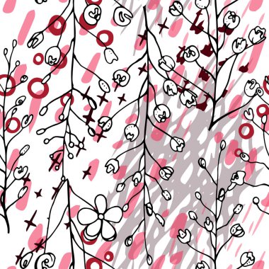 Sanatsal Yaratıcı Tropikal Siyah Beyaz Modern