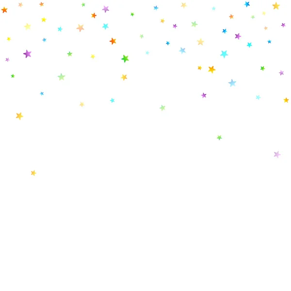 Gökkuşağı Festivali Konfeti. Karnaval Yıldızı Düşüyor.