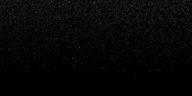 Altın, Mavi yıldızlar, çıkıntı, parlak konfeti. 