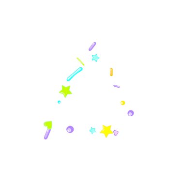 Pırıl pırıl. Kek, tatlı, fırın konfetisi.