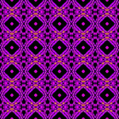 Etnik Yüzey Mozaiği. Mor, Pembe, Lavanta 