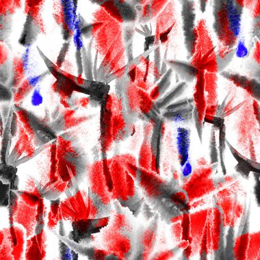 Tropikal orman egzotik çiçek desenleri parlak, pürüzsüz desenler sonsuz tekrarlar.