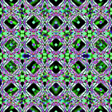 Geometrik kabile dokusu. Teal, Yeşil, Nane 