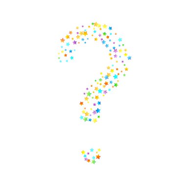 Gökkuşağı Festivali Konfeti. Karnaval Yıldızı Düşüyor.