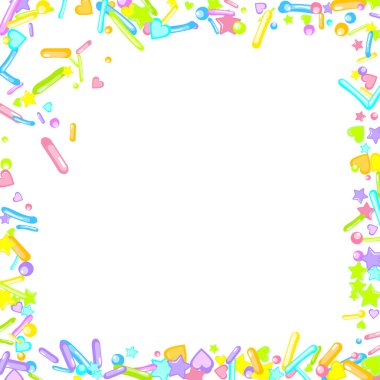 Pırıl pırıl. Kek, tatlı, fırın konfetisi.