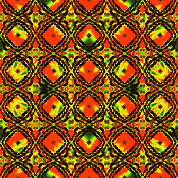 Textura tribal geométrica. Laranja, Vermelho, Rosa Home — Fotografia de Stock