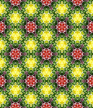 Etnik Yüzey. El Boyası Boyalı. 