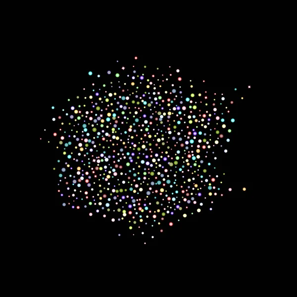Confetti de chispa olográfica iridiscente del brillo. — Archivo Imágenes Vectoriales