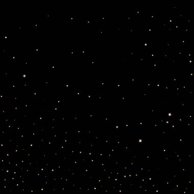 Altın Parıldayan Yıldızlar. Lüks Parlak Konfeti.