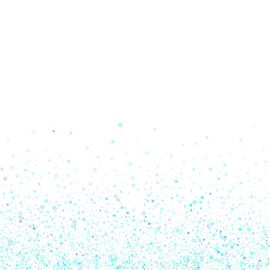 Mavi, turkuaz, turkuaz parıltılı yıldız konfetisi