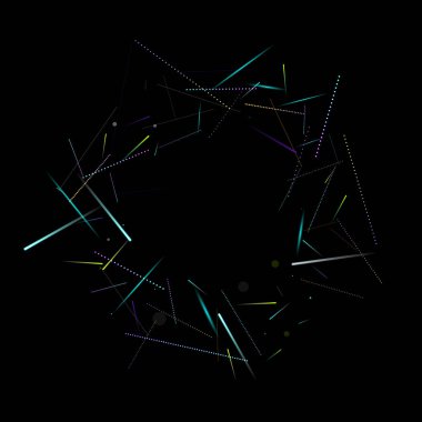 Hızlı Etki. Neon Hareketi. Parlak Dinamik.