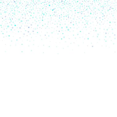 Mavi, turkuaz, turkuaz parıltılı yıldız konfetisi