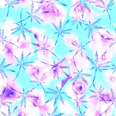 Esrar pürüzsüz suluboya deseni bırakır