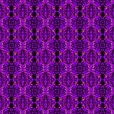 Geometrik Geleneksel Yüzey. Mor, Pembe, 