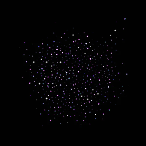 Roxo brilho estrela confetti pouca faísca violeta —  Vetores de Stock