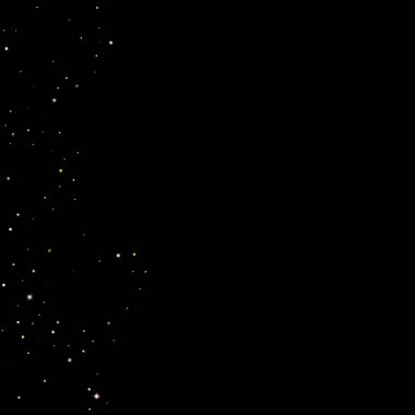 Altın Parıldayan Yıldızlar. Lüks Parlak Konfeti.