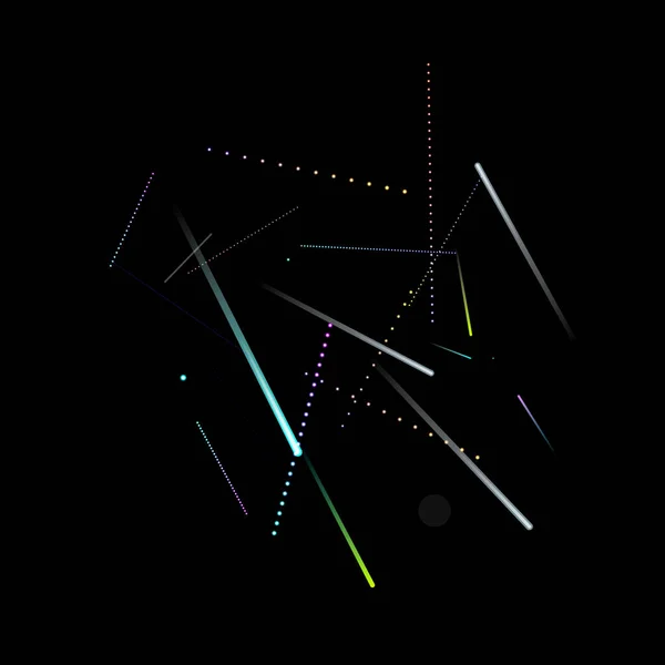 Snel effect. Beweging Neon. Glanzend dynamisch. — Stockvector