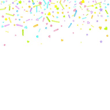 Pırıl pırıl. Kek, tatlı, fırın konfetisi.