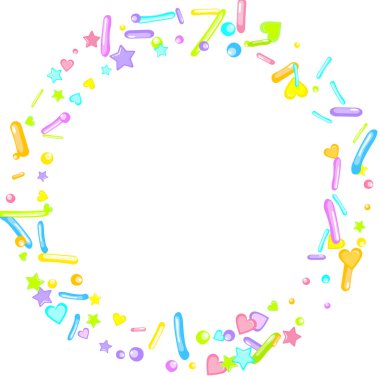 Pırıl pırıl. Kek, tatlı, fırın konfetisi.