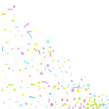 Pırıl pırıl. Kek, tatlı, fırın konfetisi.