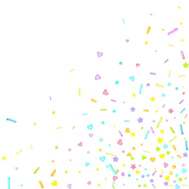 Pırıl pırıl. Kek, tatlı, fırın konfetisi.