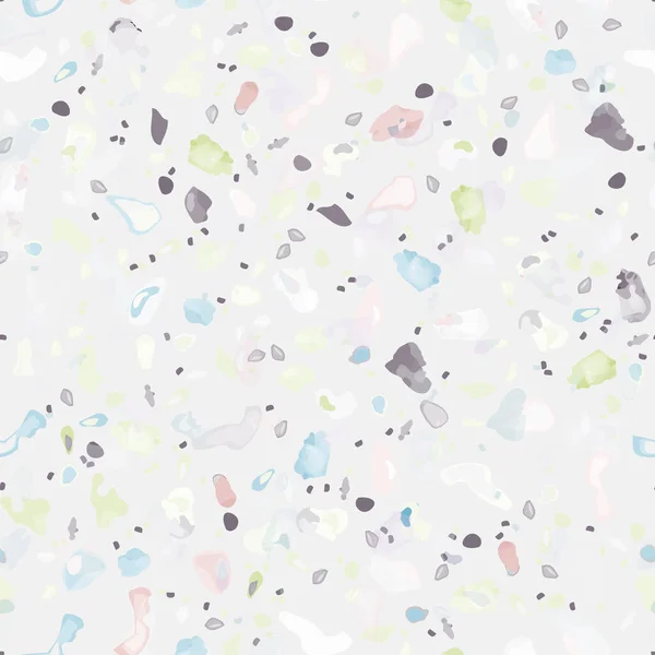 Terrazzo Texture Vector. Pavimentazione modello senza soluzione di continuità — Vettoriale Stock