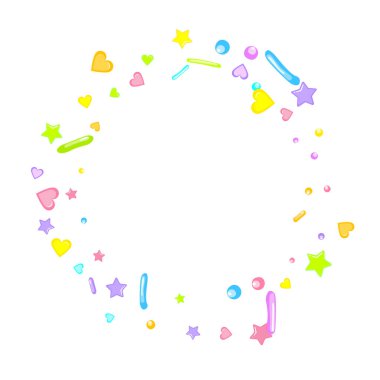 Pırıl pırıl. Kek, tatlı, fırın konfetisi.