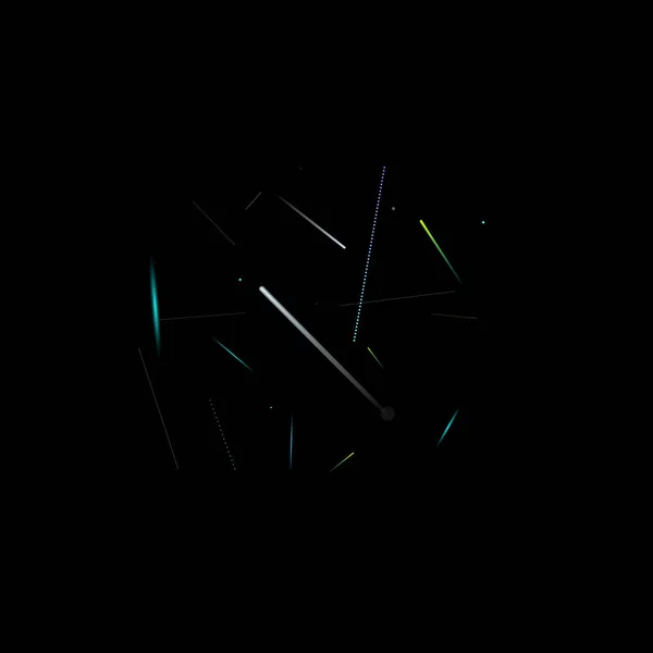 Rychlý efekt. Motion Neon. Dynamické oslnění. — Stockový vektor