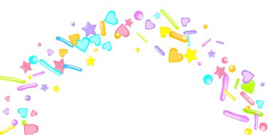 Pırıl pırıl. Kek, tatlı, fırın konfetisi.