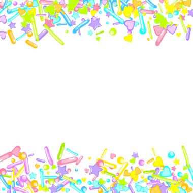 Pırıl pırıl. Kek, tatlı, fırın konfetisi.