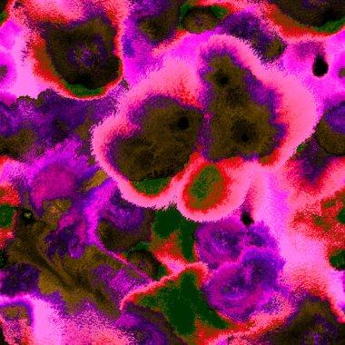 Suluboya Karışık Akış Noktaları, Noktalar, Yırtık Kenarlar. 