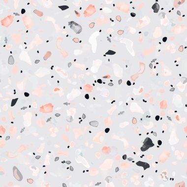 Terrazzo Doku Vektörü. Döşemesiz Desen