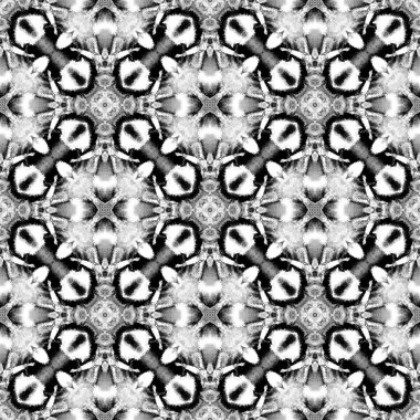 Sembol Geometrik Madalyon. Siyah, Beyaz, 