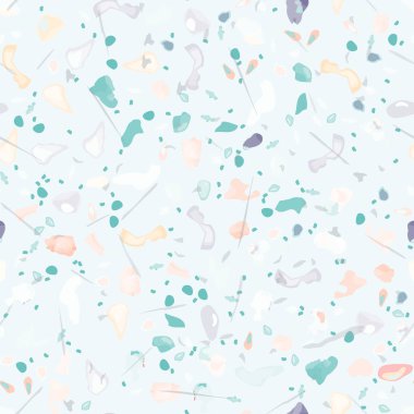 Terrazzo Doku Vektörü. Döşemesiz Desen