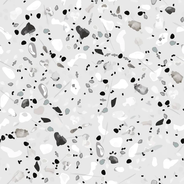 Terrazzo Textuur Vector. Vloeren naadloos patroon — Stockvector