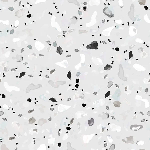 Terrazzo Textuur Vector. Vloeren naadloos patroon — Stockvector