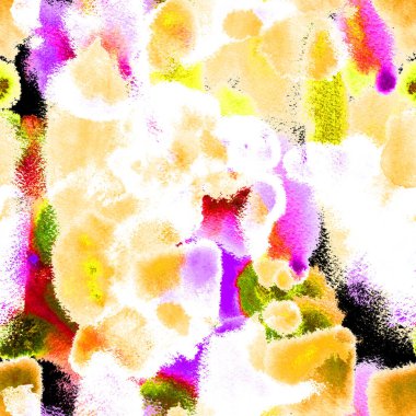 Gerçeküstü Düzen. Suluboya El Boyalı. 